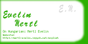 evelin mertl business card